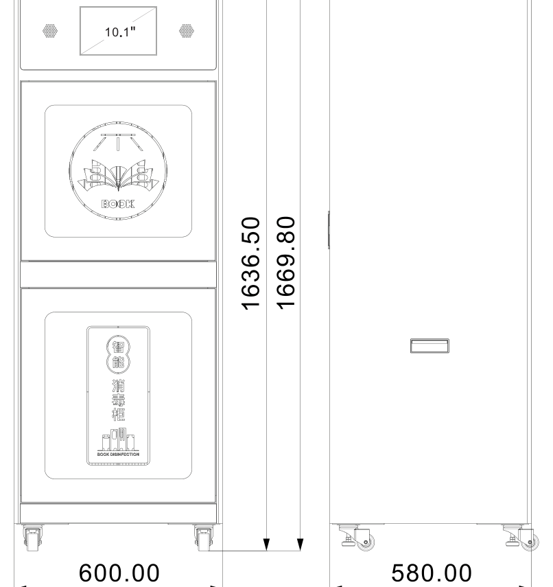 RTS3050 mechanical dimensions
