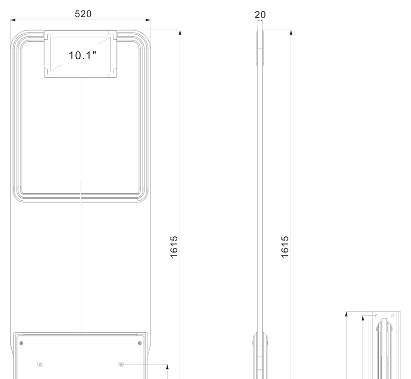 RU6930-BASE-180 mechanical dimensions